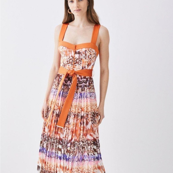 Karen Millen Multicolor Backless Maxi Dress - Picture 5 of 5